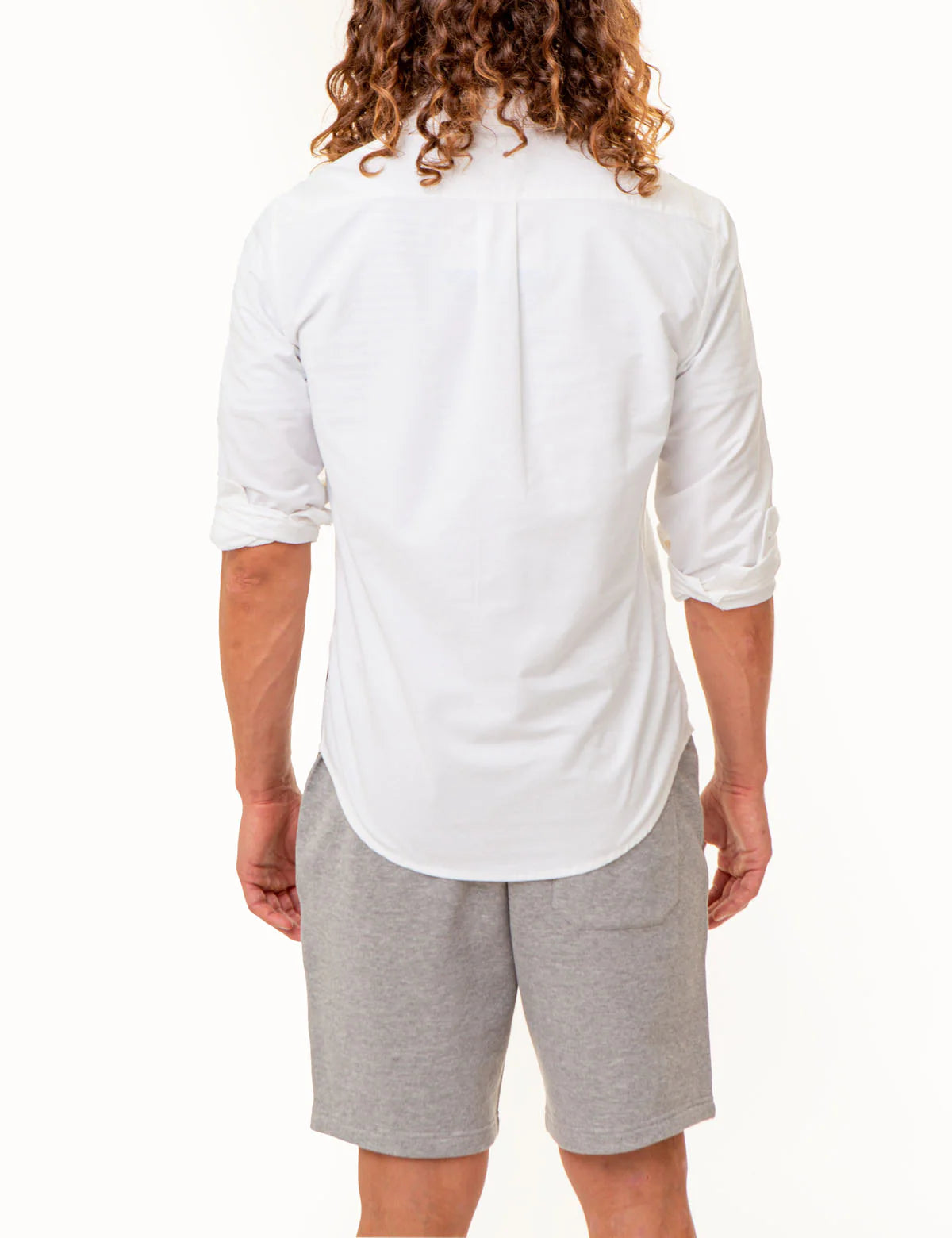 Chemise Oxford à manches longues avec bande diagonale
