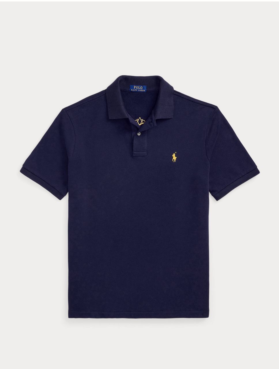 Polo Bleu Marine avec écusson brodé