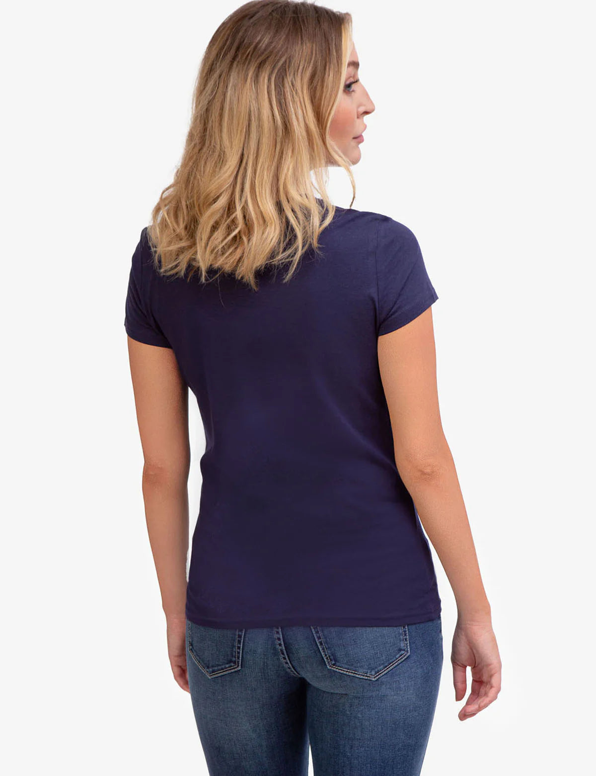 T-shirt col rond avec logo et drapeau