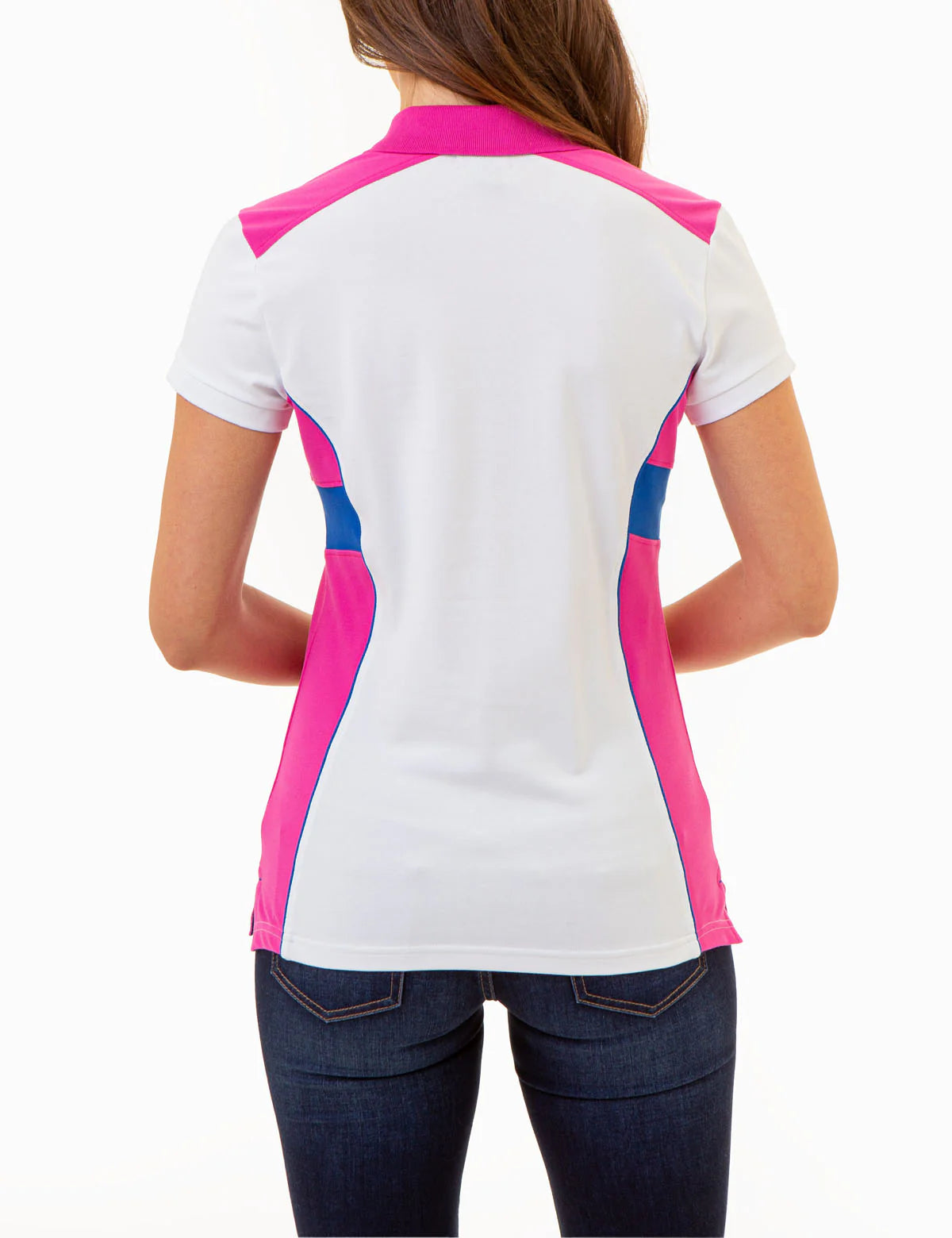 Polo color block avec panneaux latéraux