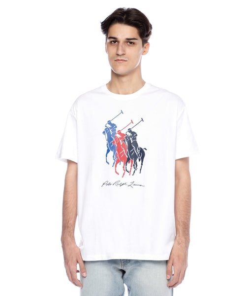 T-shirt à coupe classique avec triple poney