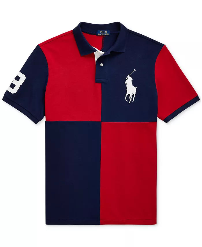 Polo Big Pony en mesh – Custom Slim Fit