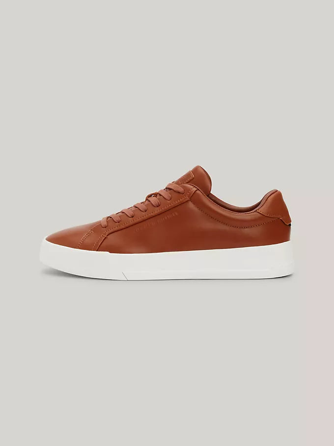 Baskets en cuir à semelle cupsole