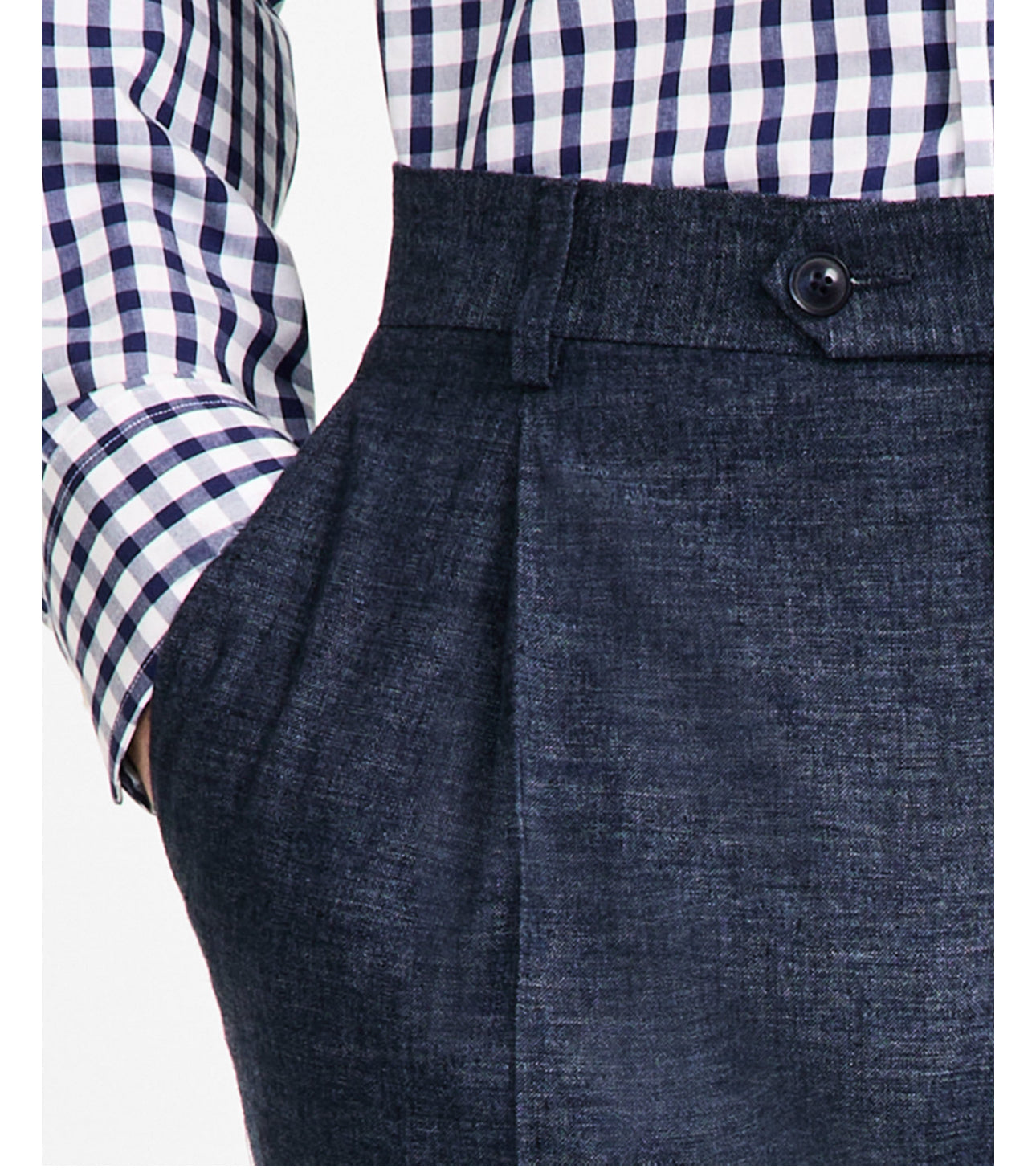 Pantalon de costume homme en lin – Coupe moderne