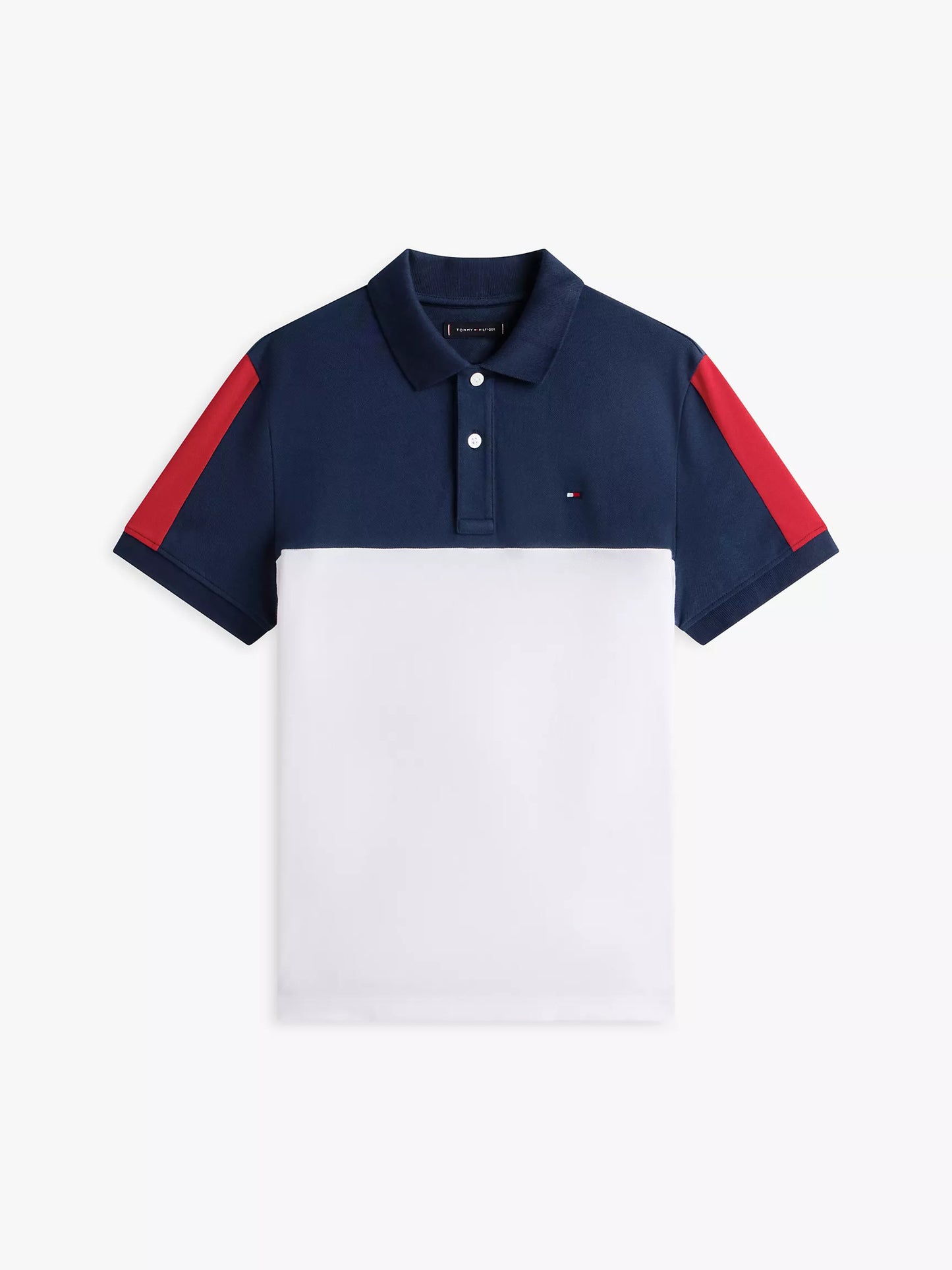 Polo piqué rayé colorblock – Coupe Regular