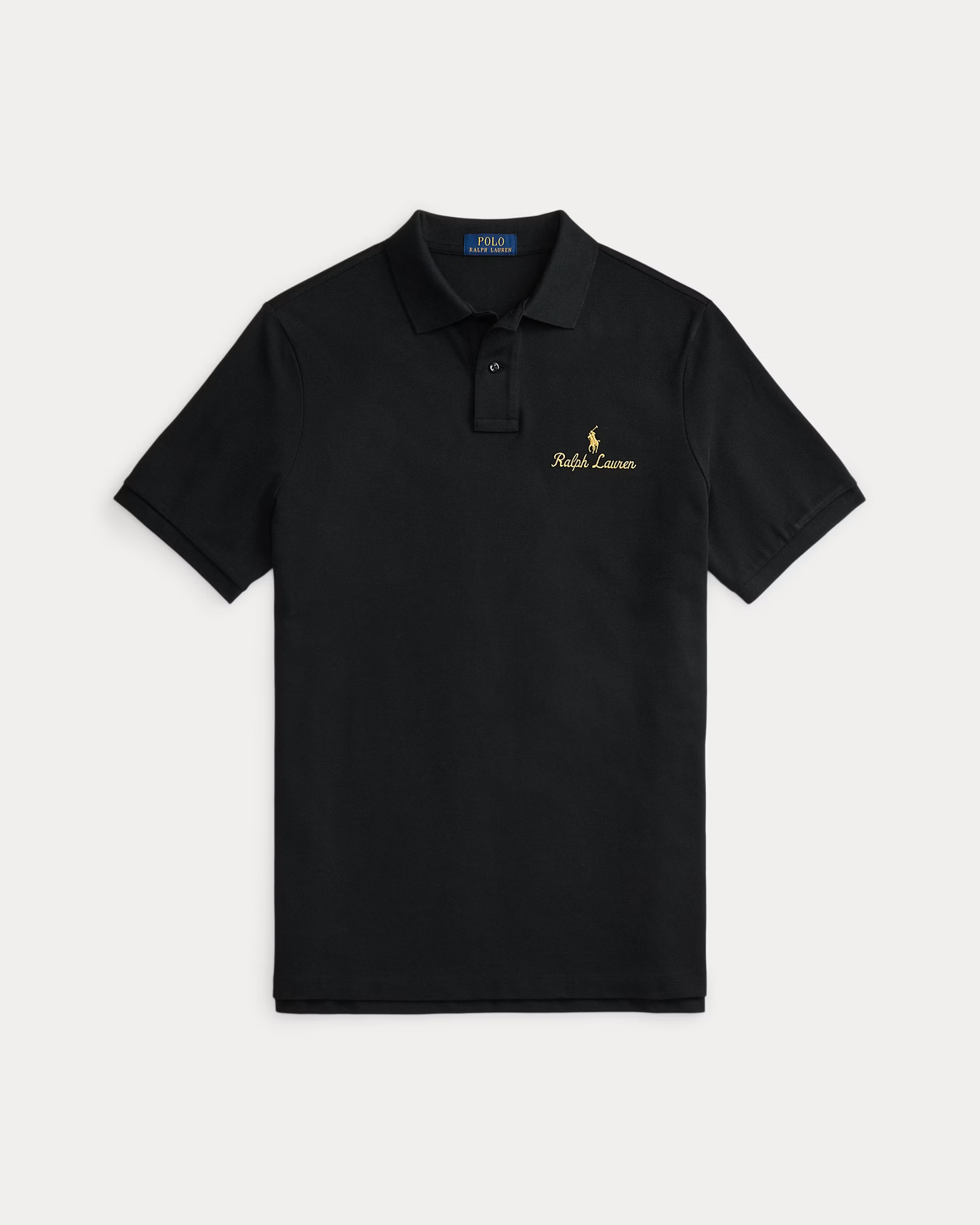 Polo mesh Classic Fit noir