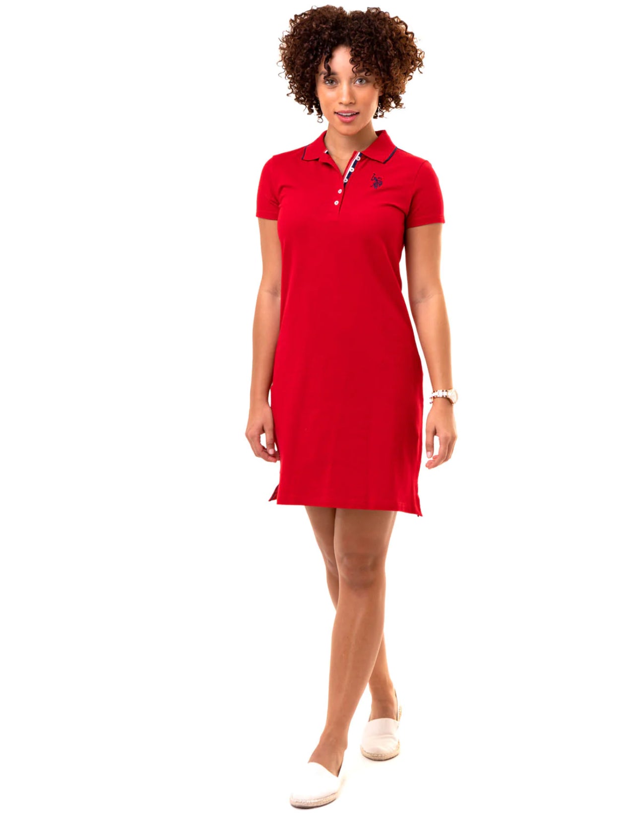 Robe Polo à bordure contrastante