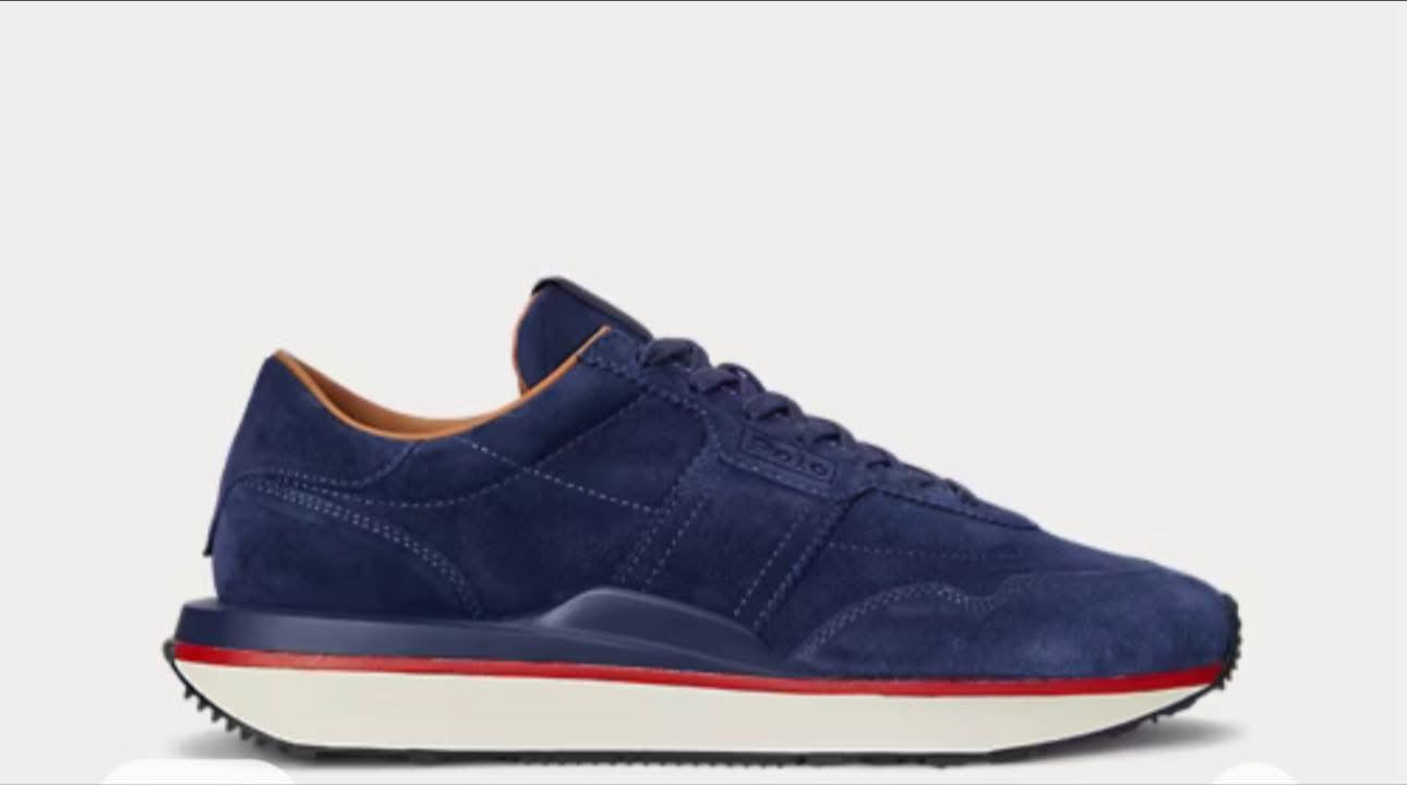 Sneakers Train 89 en daim Navy