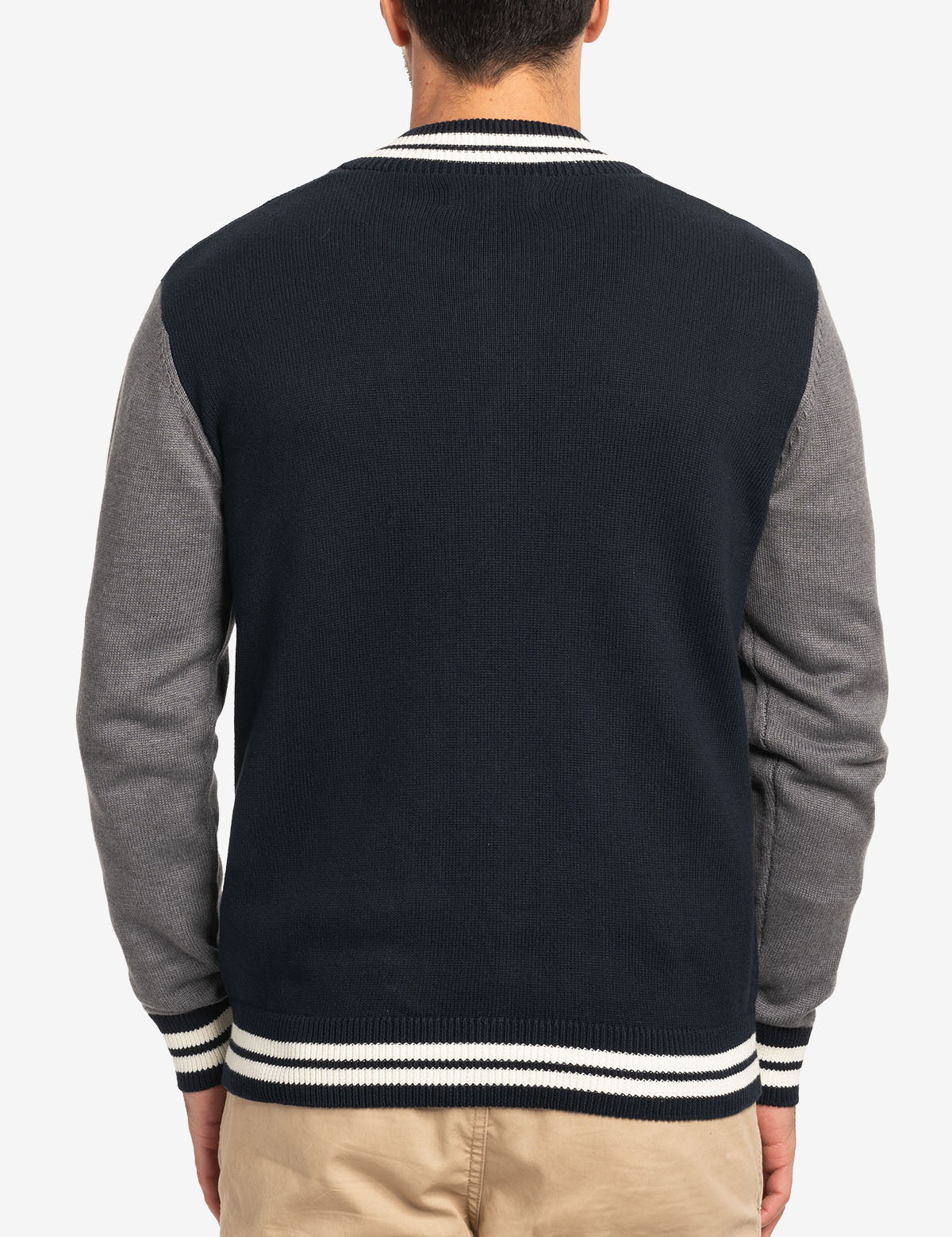 Pull varsity à fermeture intégrale avec écussons
