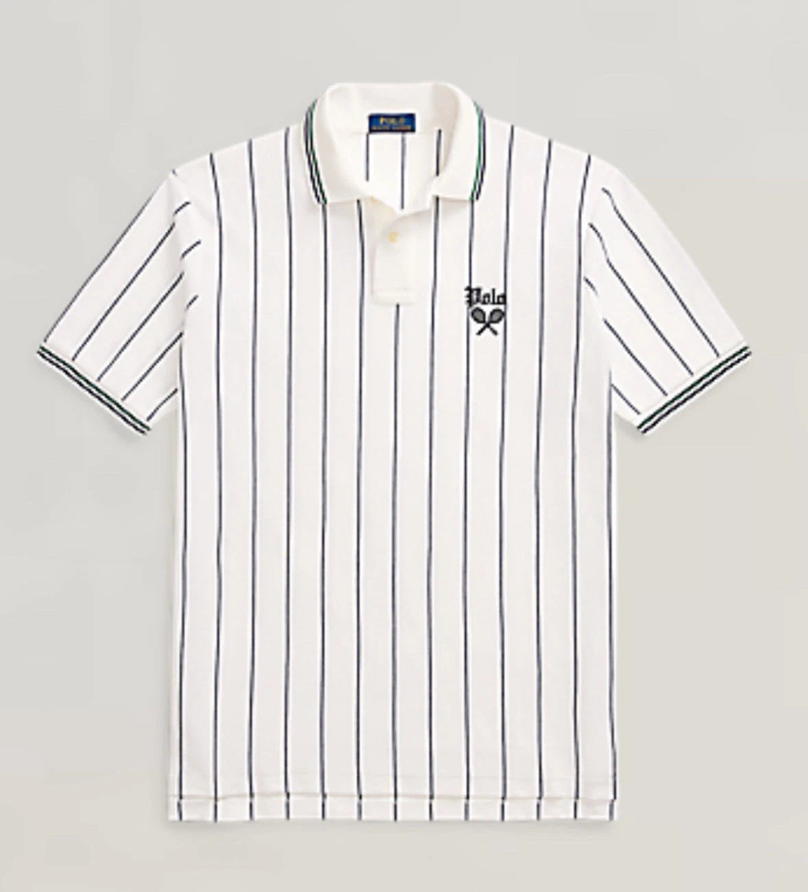 Polo en maille brodé coupe classique pour homme