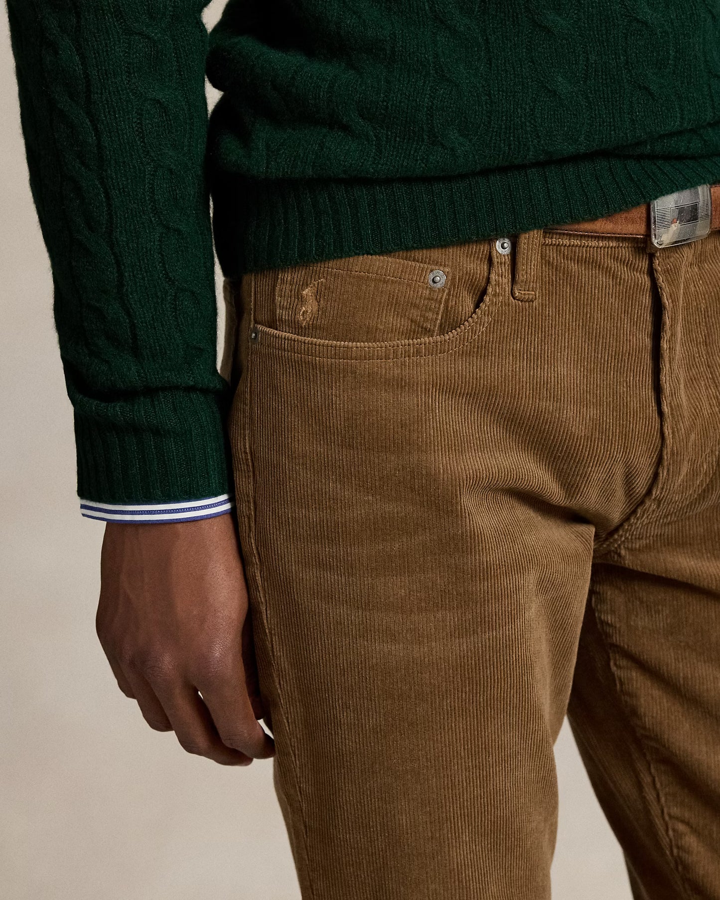 Pantalon Varick Slim Straight en Velours Côtelé