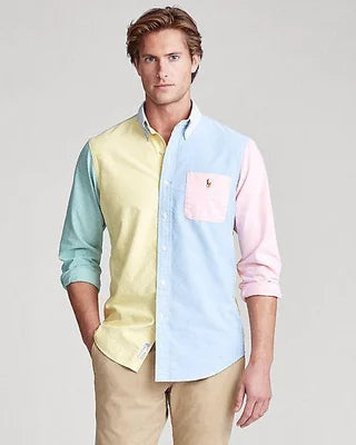 Chemise Oxford Classic Fit à motifs