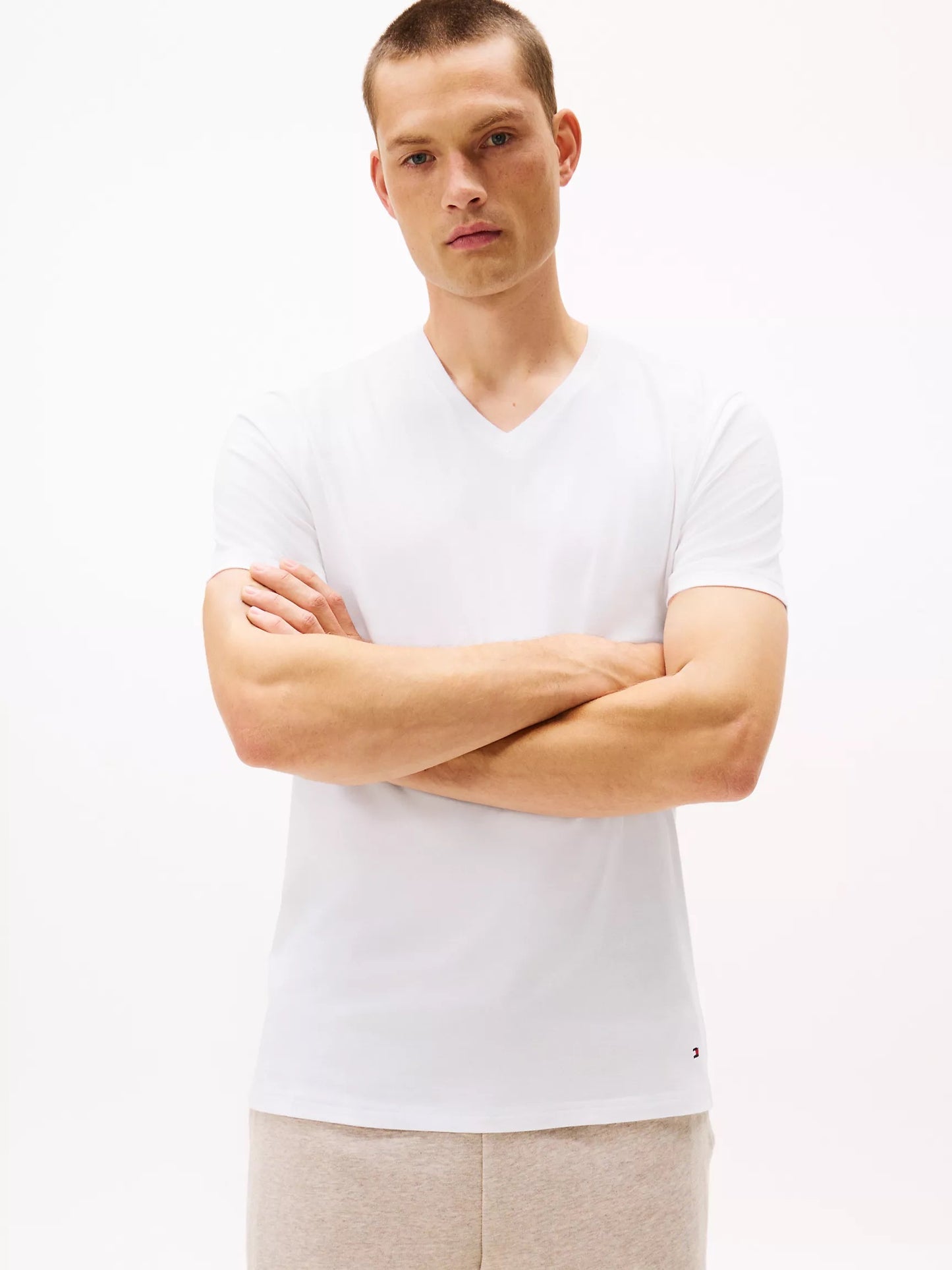 Pack de 3 maillots de corps Cotton Classics à col en V – Homme