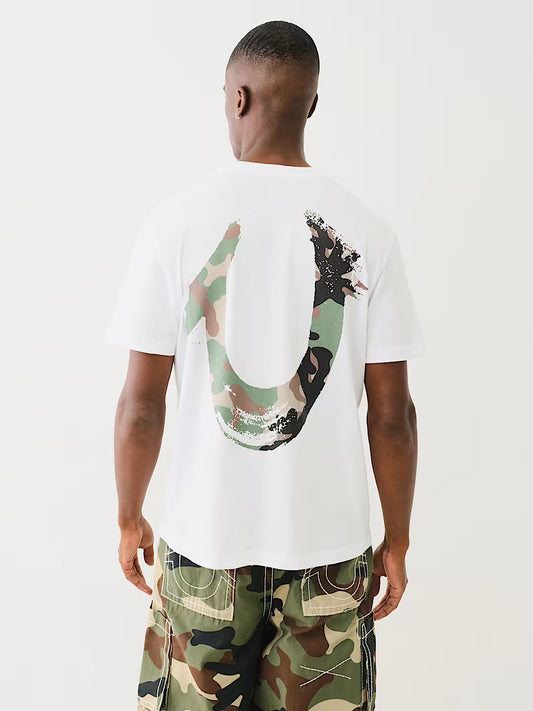 T-shirt fer à cheval camouflage peint