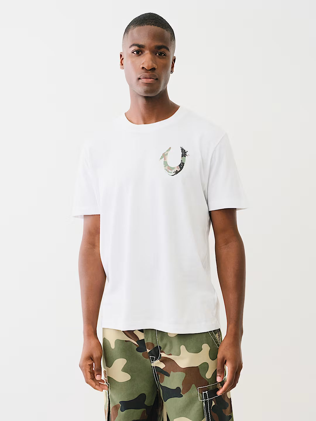 T-shirt fer à cheval camouflage peint