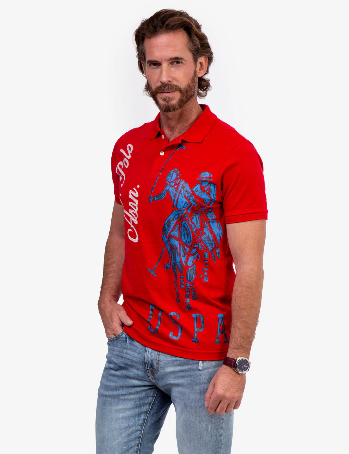 POLO GRAPHIQUE IMPRIMÉ USPA