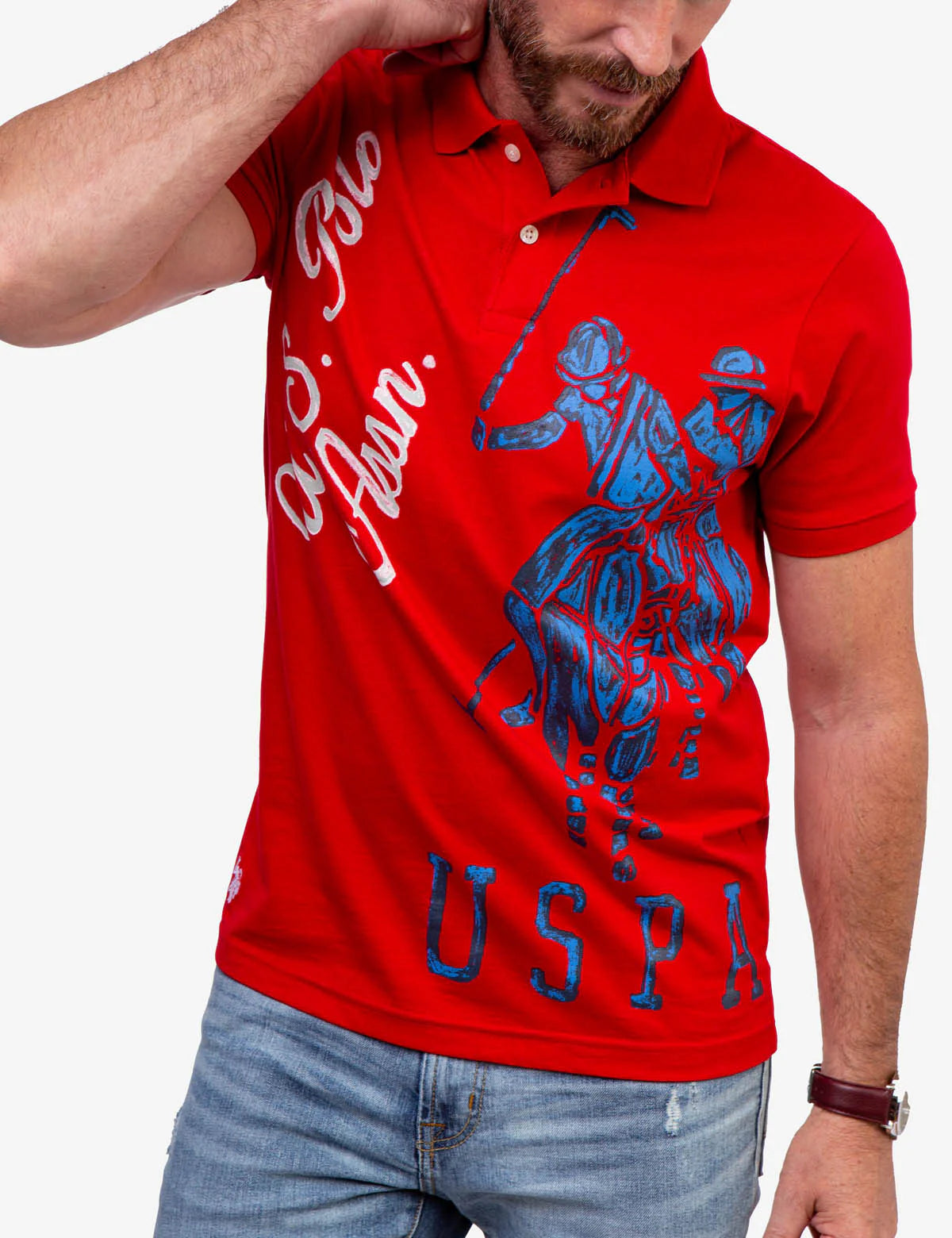 POLO GRAPHIQUE IMPRIMÉ USPA