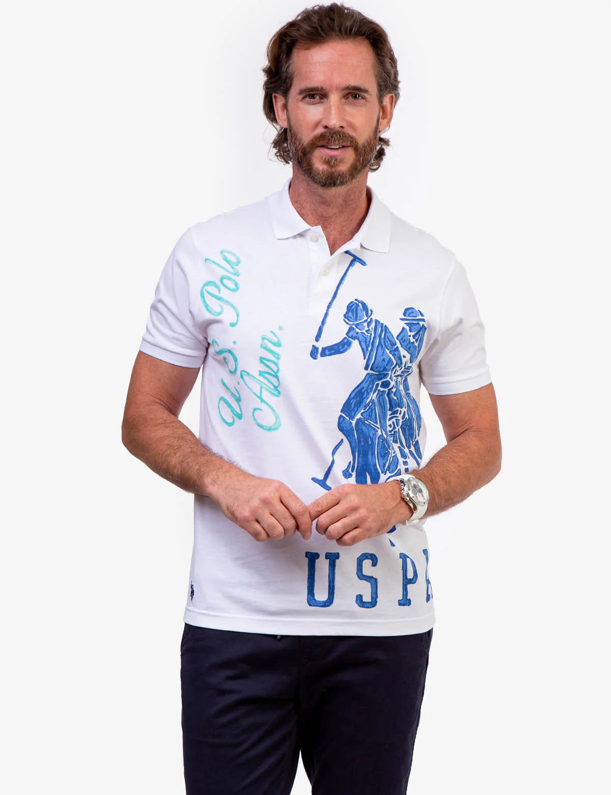 POLO GRAPHIQUE IMPRIMÉ USPA