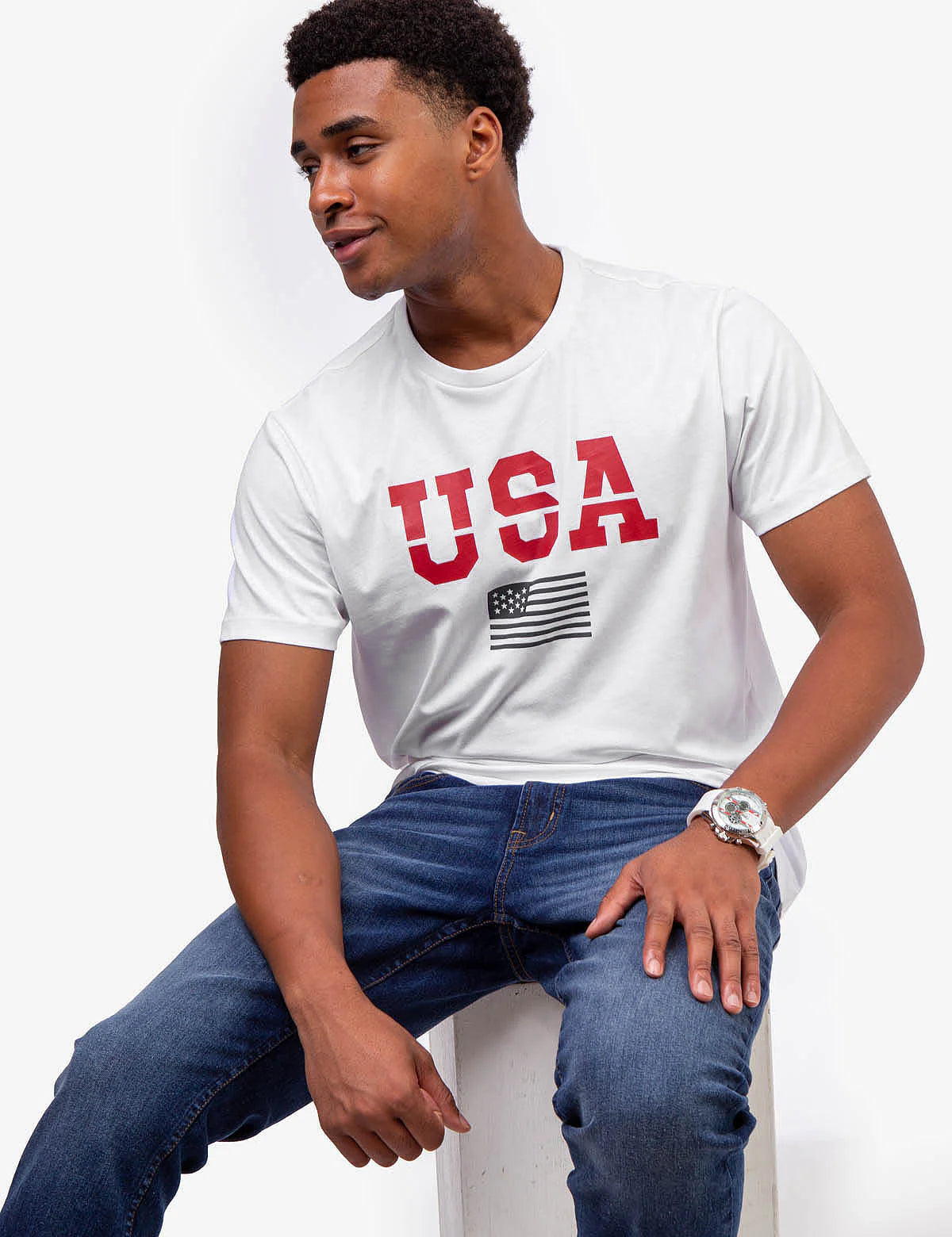 T-shirt graphique USA