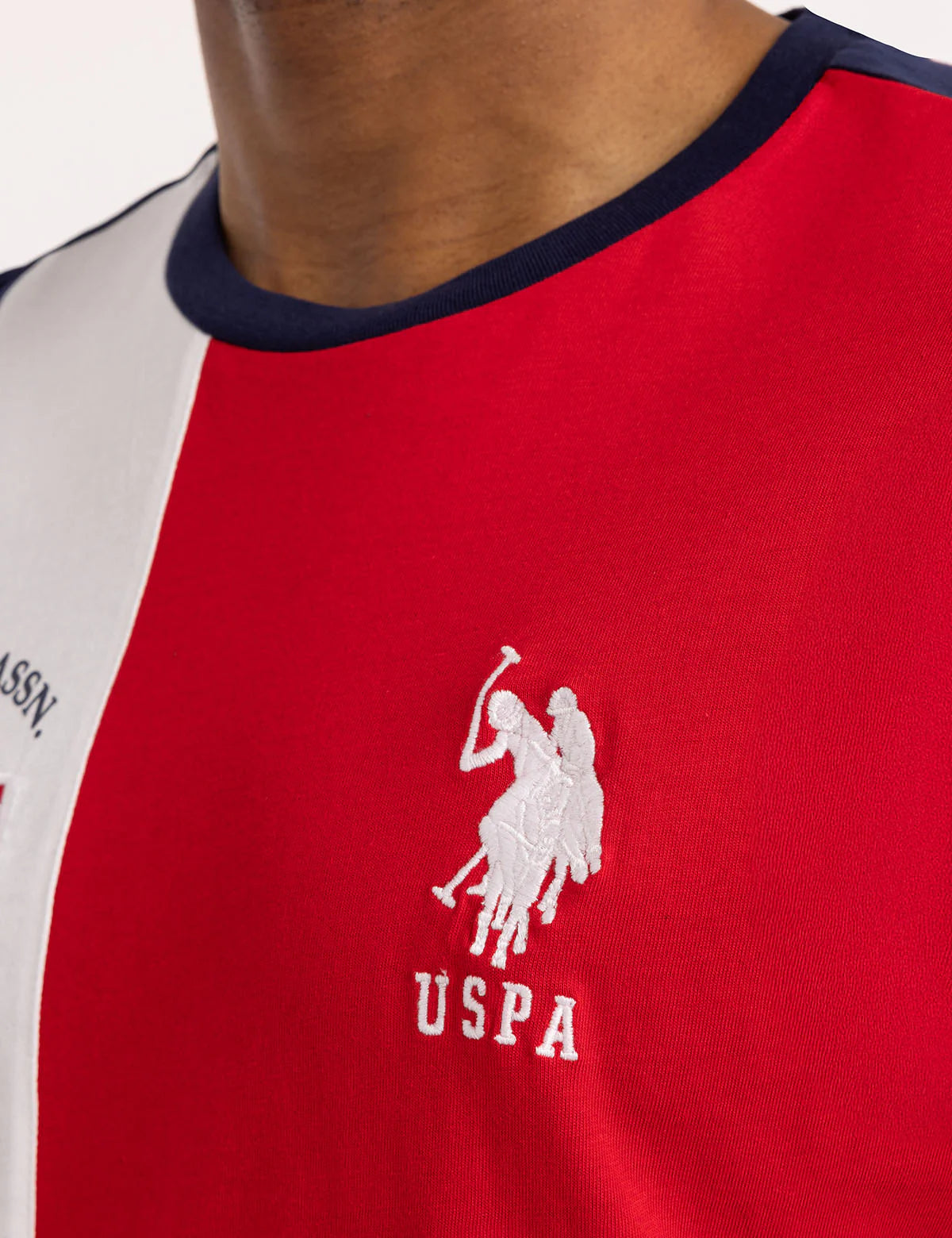 Tee-shirt en jersey à blocs de couleurs USA