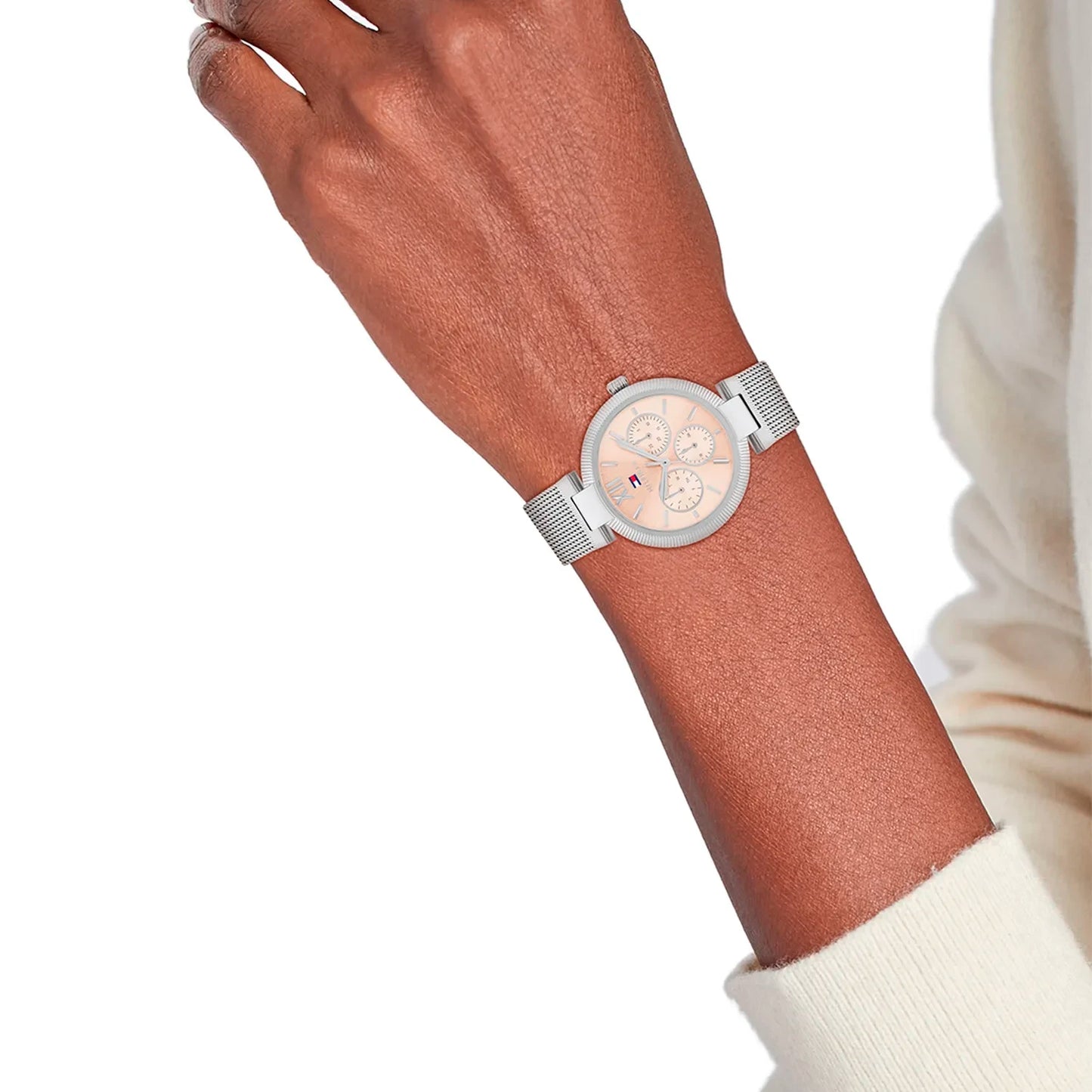 Montre femme Sophia à quartz avec cadran rose clair