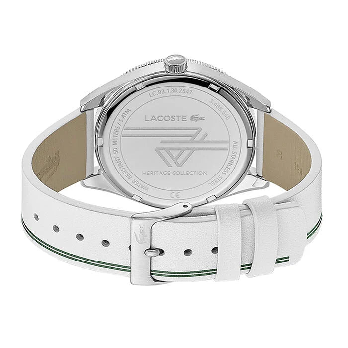 Montre homme Heritage, 42 mm avec bracelet en cuir