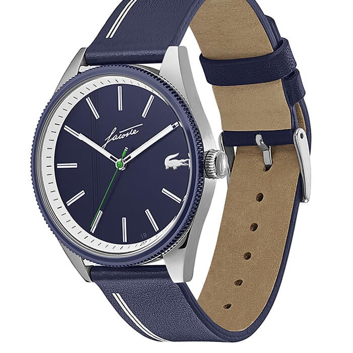 Montre homme Heritage, 42 mm avec bracelet en cuir
