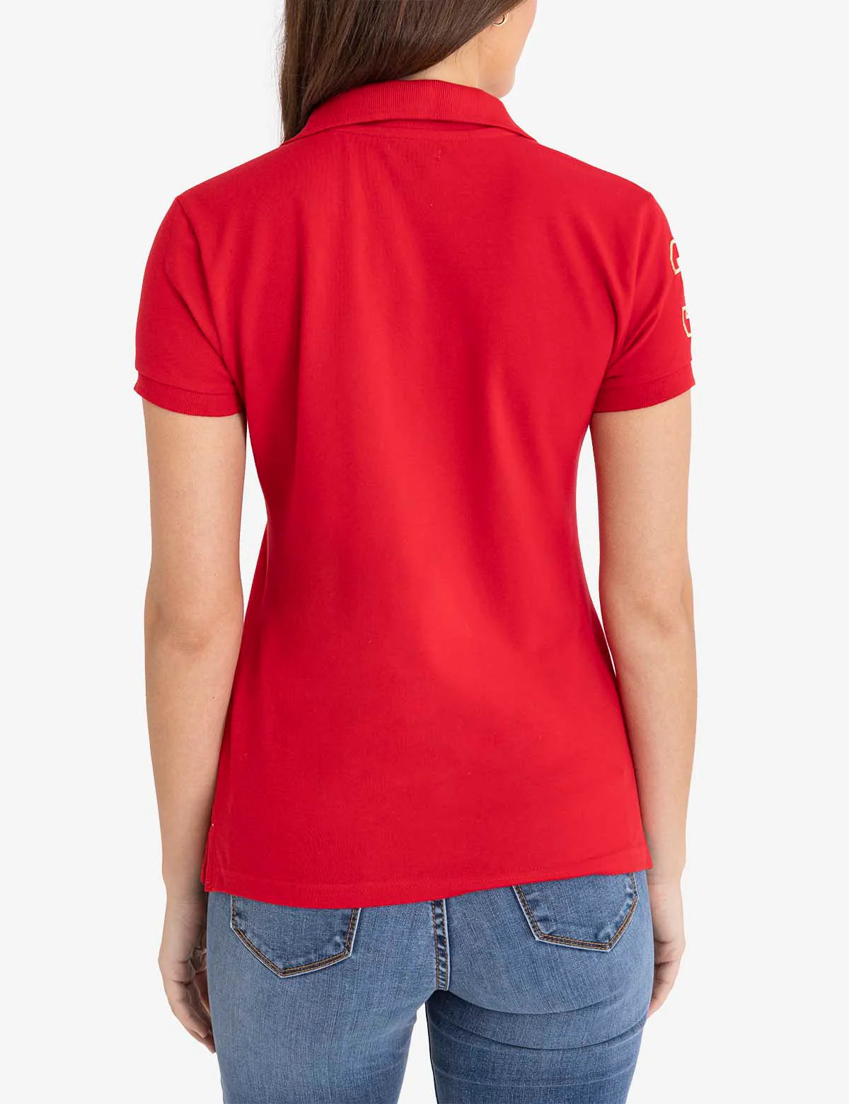 Polo USPA à imprimé métallique