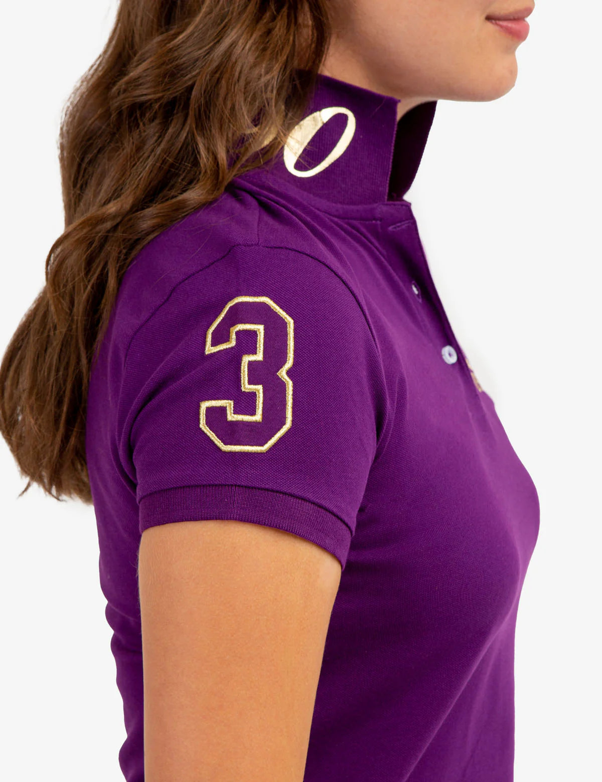 Polo USPA à imprimé métallique