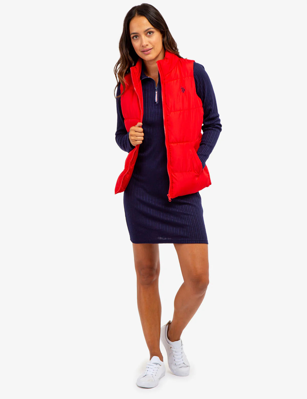 ROBE À MANCHES LONGUES 1/4 ZIP