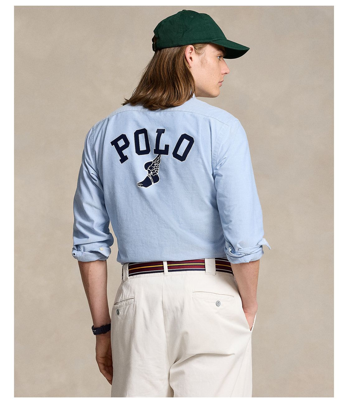 Chemise Oxford brodée P-Wing – Coupe classique