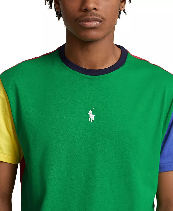 T-shirt en jersey à blocs de couleurs