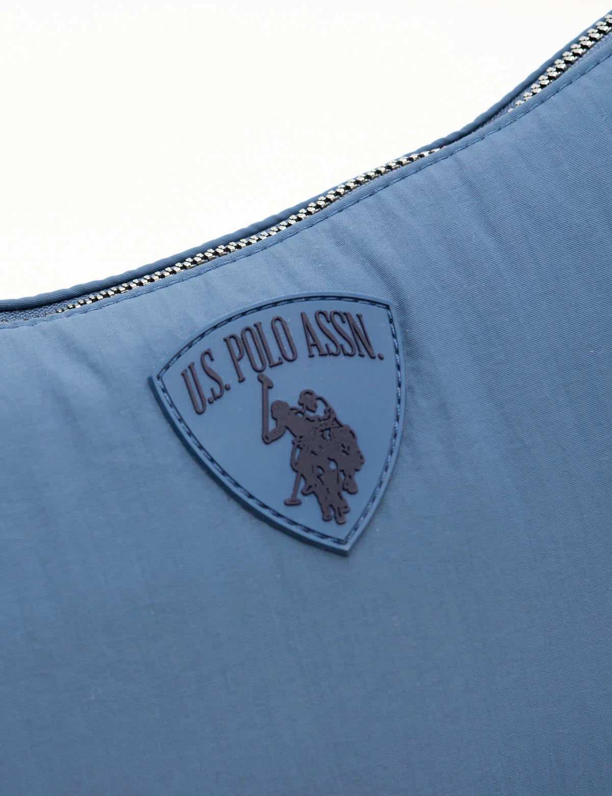 Sac bandoulière croissant en nylon avec pochette zippée