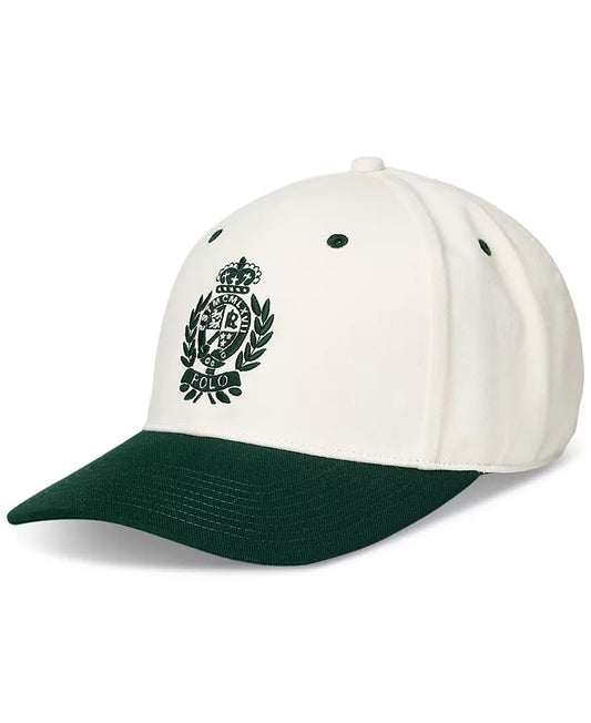 Casquette ball à twill bicolore avec blason pour homme