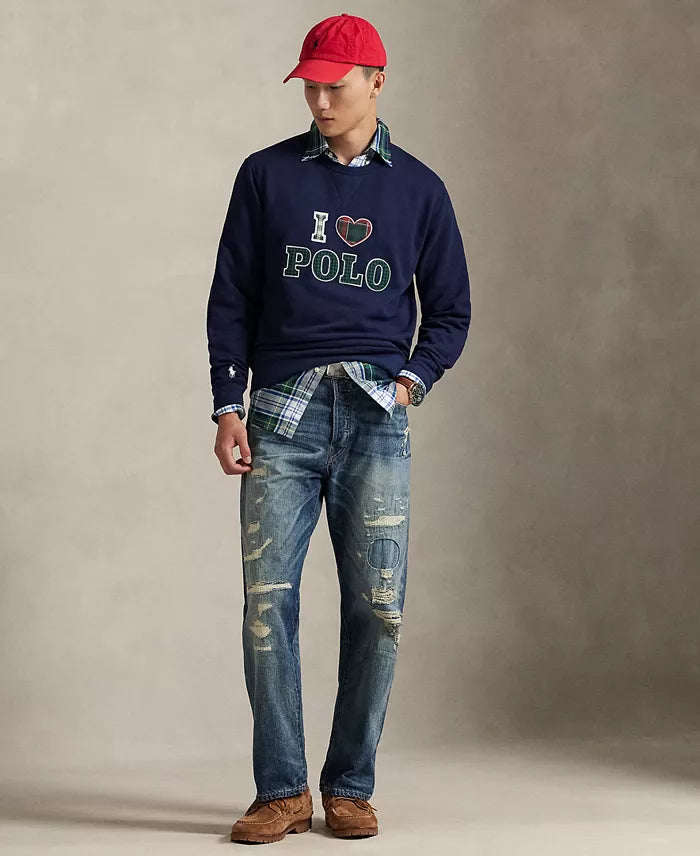 Sweat-shirt en molleton RL pour homme « I Heart Polo »