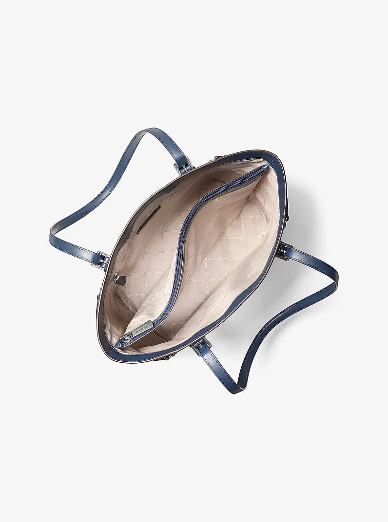 Sac fourre-tout Voyager grand format à blocs de couleurs avec logo Signature – Michael Kors