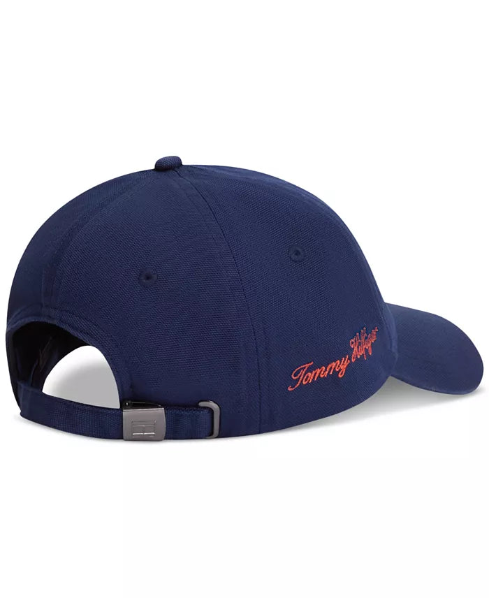 Casquette de baseball bleue avec monogramme  logo script brodé