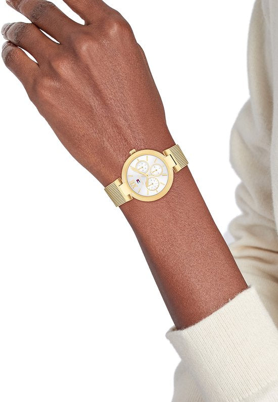Montre femme Sophia à quartz avec cadran  argenté/blanc