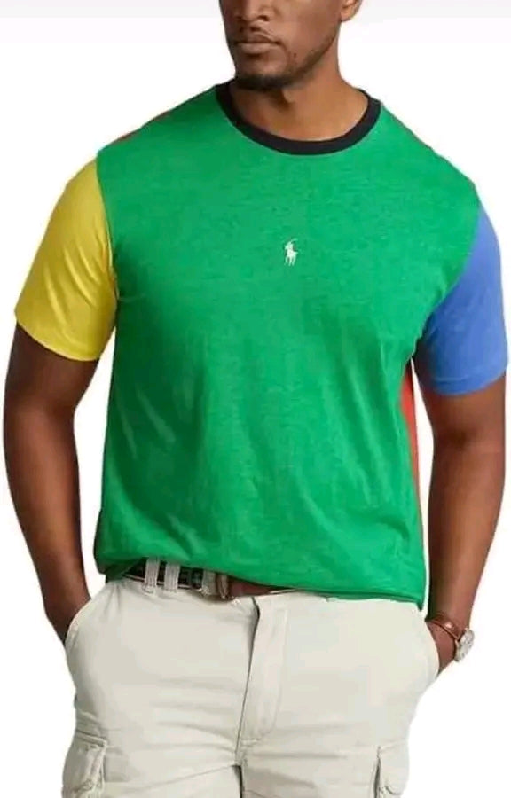 T-shirt en jersey à blocs de couleurs