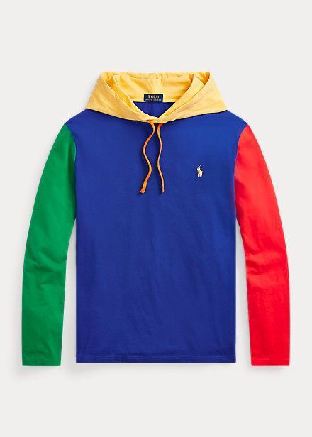 T-shirt à capuche en jersey à manches longues