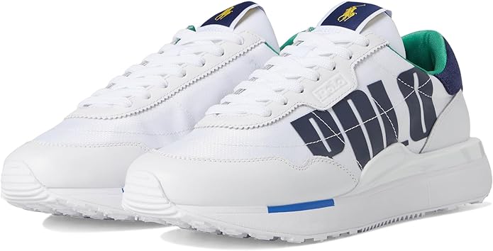 Sneakers Train 89 blanc en cuir et daim – Homme
