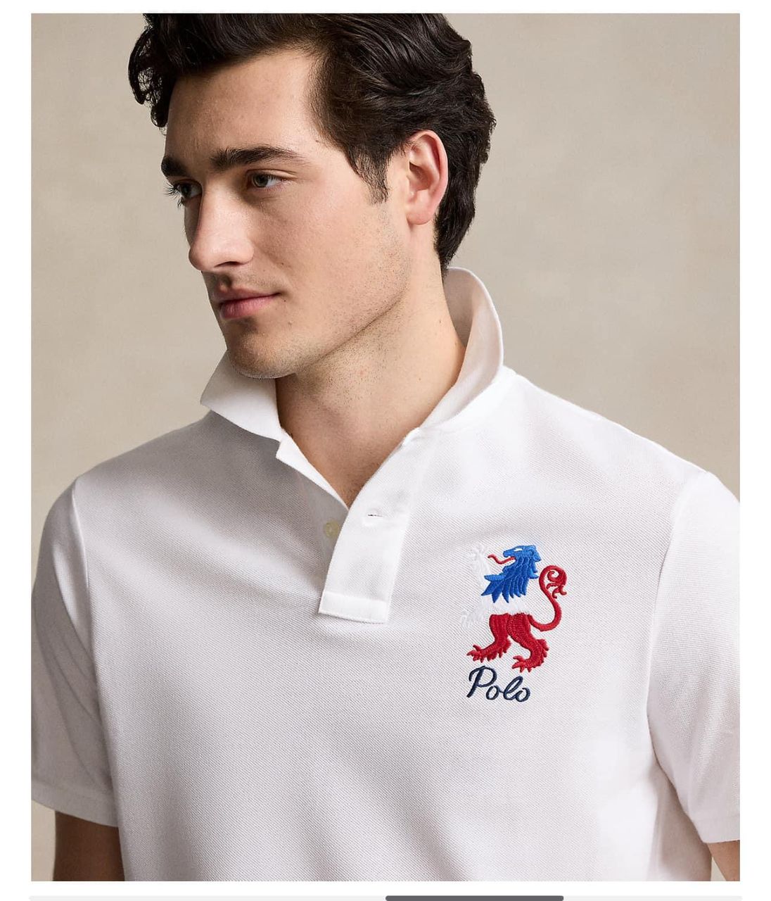 Polo en maille brodé « Paris »