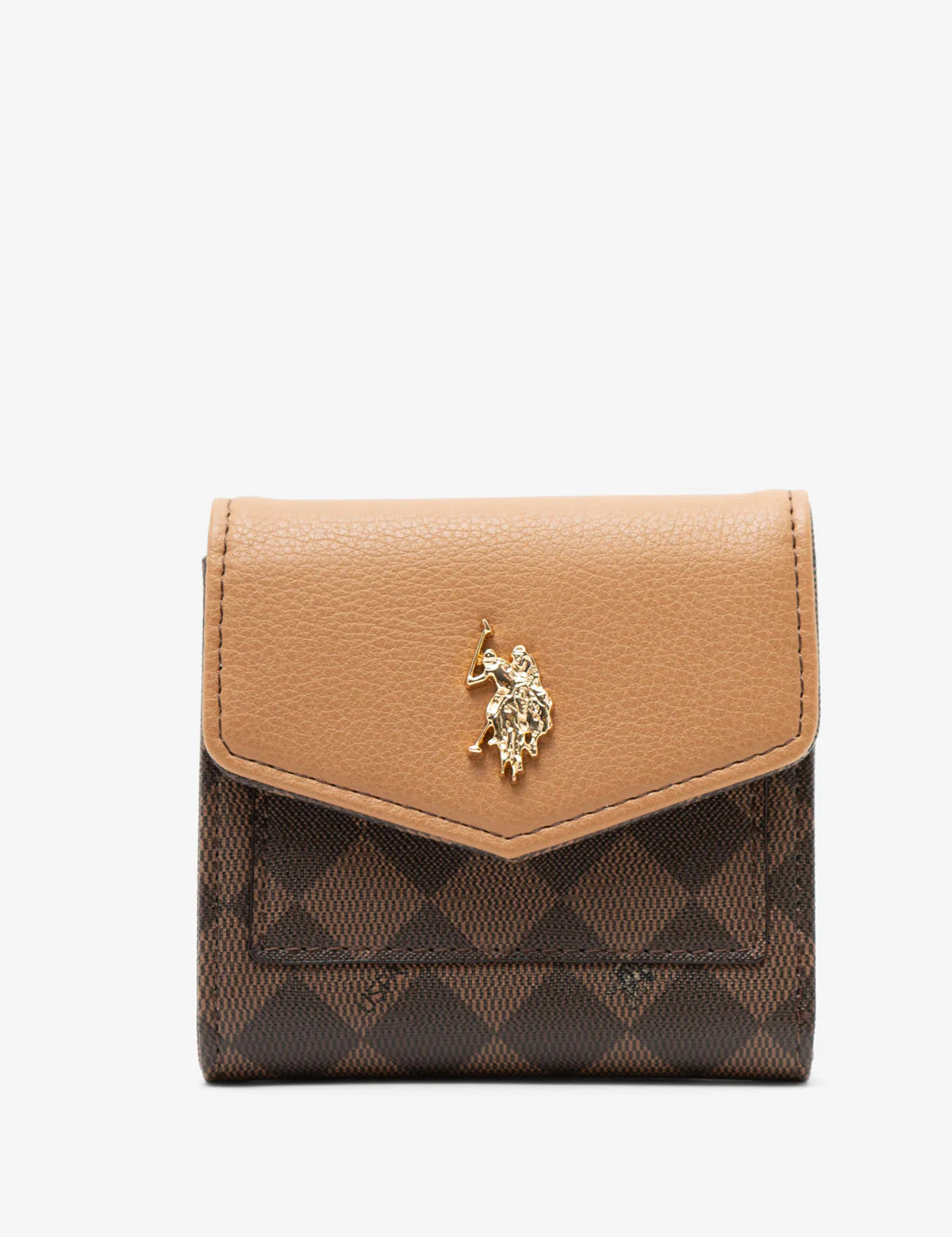 Portefeuille à petit rabat losange