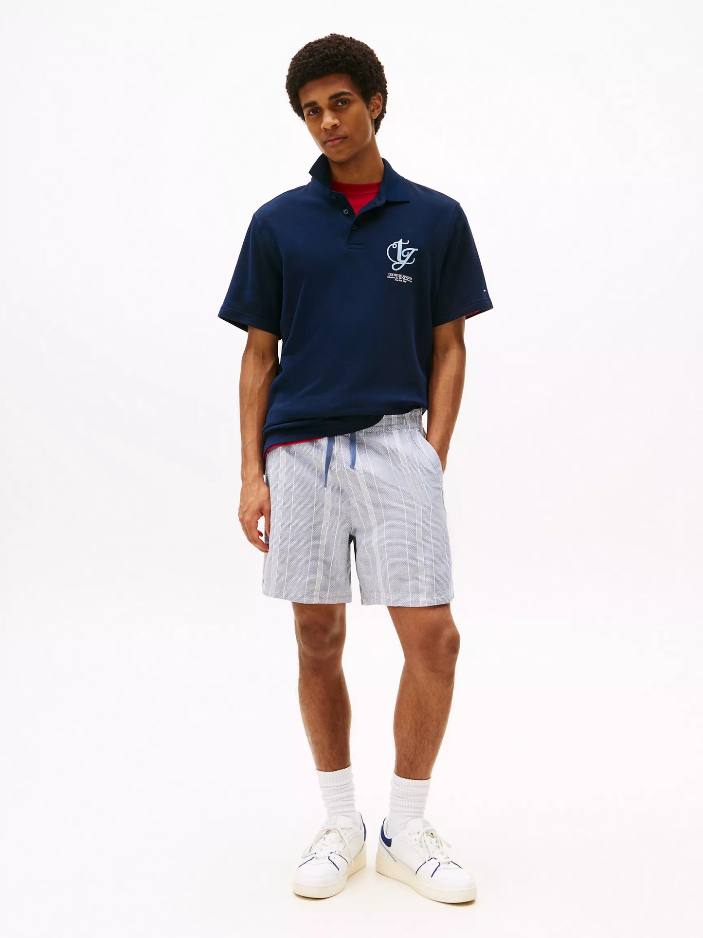 Short de plage à rayures texturées – Tommy Jeans