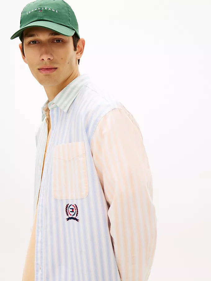 Chemise Oxford à rayures mixtes Tommy Jeans