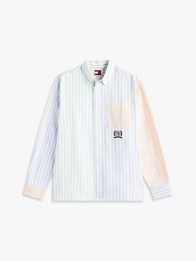 Chemise Oxford à rayures mixtes Tommy Jeans