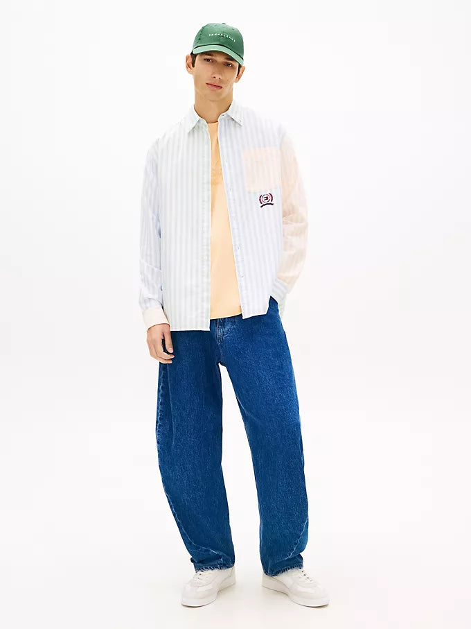 Chemise Oxford à rayures mixtes Tommy Jeans