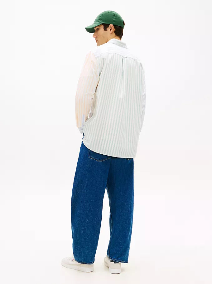 Chemise Oxford à rayures mixtes Tommy Jeans