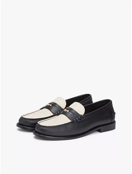 Mocassin Penny en cuir colorblock