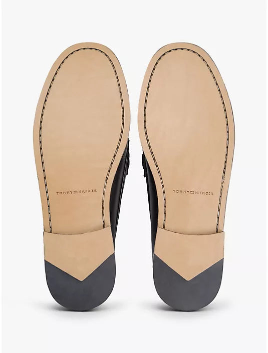 Mocassin Penny en cuir colorblock